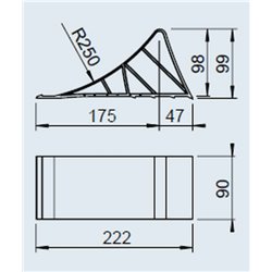 Radkeil schwarz Kunststoff UK 10K altes Modell 2