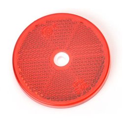 Rückstrahler rot mit 6 mm Loch