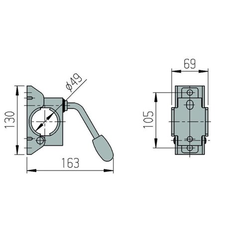 Support manette fixe