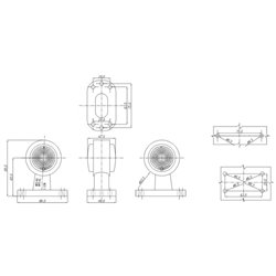 LED Seitenleuchte rot/weiss 12-24 V 2