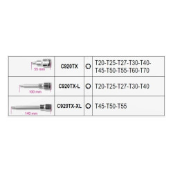 Coffret de douilles tournevis Torx 1/2'' 2