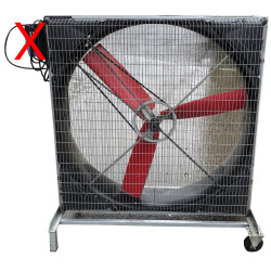 Ventilateur avec prise 400V