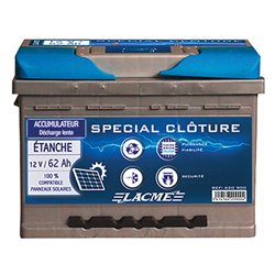 Batterie 12V 62Ah special clôture