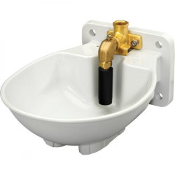 Abreuvoir antibactérien en plastique à soupape ou flotteur 