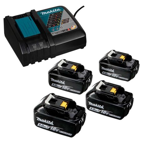 Perceuse à percussion sans fil Makita avec 4 Batteries 