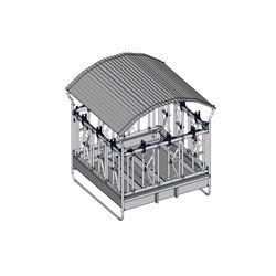 RÂTELIER 12 PLACES AVEC CORNADIS DE SÉCURITÉ 2X2M