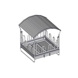 RÂTELIER 12 PLACES  2 X 2 M  POUR BOVINS OU CHEVAUX