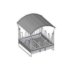 RATELIER 12 PLACES TYPE LS OBLIQUE 2X2M 