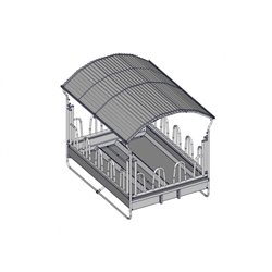 RÂTELIER 14 PLACES BIG BALL 2 X3 M POUR BOVINS OU CHEVAUX