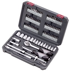 Steckschlüssel-Satz, 1/4", 82-tlg.