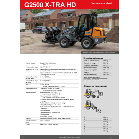 Chargeuse Giant G2500 X-TRA HD