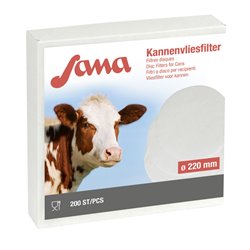 Filtre à lait rond - 200 pièces 