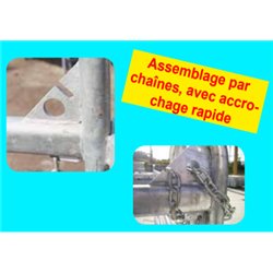 BARRIÈRE DE CONTENTION CORRAL 244X163CM COURBÉE 2