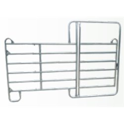 BARRIÈRE DE CONTENTION CORRAL AVEC PORTE 240-310X163-200CM EXTENSIBLE