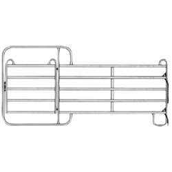 BARRIÈRE DE CONTENTION CORRAL  366X135CM AVEC PORTE 