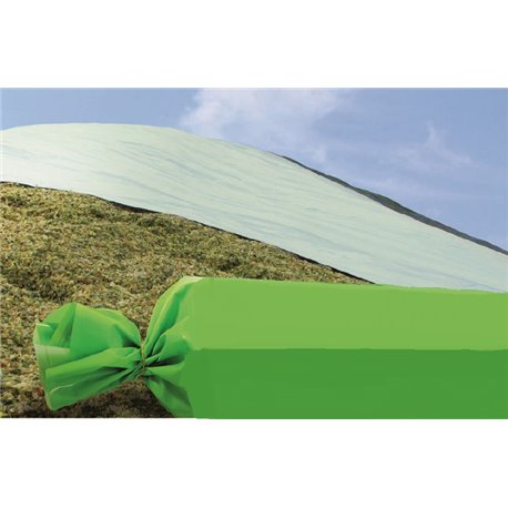 Bâche 10X50 mètres pour protection d'ensilage (Vert/Blanc)