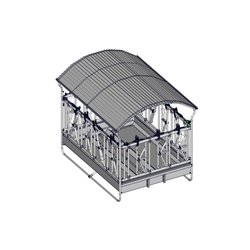 RÂTELIER 14 PLACES BIG BALL AVEC CORNADIS DE SÉCURITÉ 2X3M