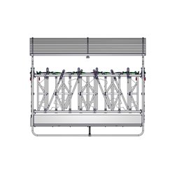 RÂTELIER 14 PLACES BIG BALL AVEC CORNADIS DE SÉCURITÉ 2X3M 2