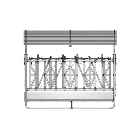 RÂTELIER 14 PLACES BIG BALL AVEC CORNADIS DE SÉCURITÉ 2X3M