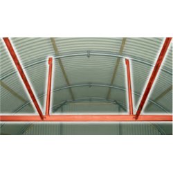 Abri-tunnel mobile avec couverture en tôle 2